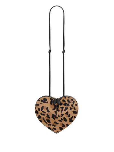 Alaïa Le Cœur Bag In Leopard Haircalf