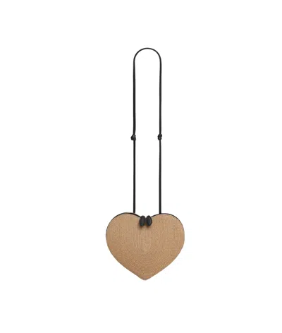 Alaïa Le Cœur Bag In Paper Straw