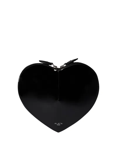 Alaïa "le Cœur" Crossbody Bag In Black