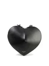 Alaïa Alaia Mini Heart-shaped Handbag With Gold Hardware In Black