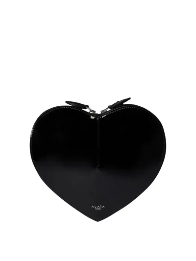 Alaïa "le Cœur" Crossbody Bag In Black