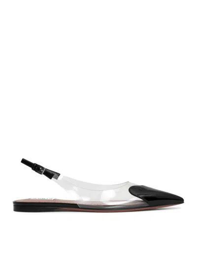 ALAÏA LE CŒUR FLAT SLINGBACK IN PAINTED CALF LEATHER