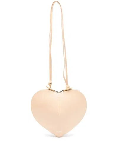 Alaïa Le Cœur In Calfskin Bags In Sand