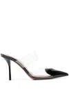 ALAÏA ALAIA LE CŒUR PATENT LEATHER MULES