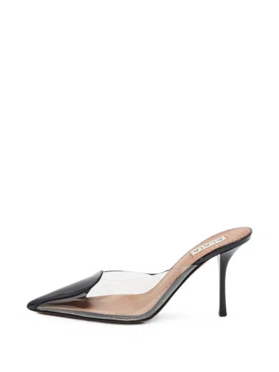 Pre-owned Alaïa Le Cœur Patent Leather Mules In Black