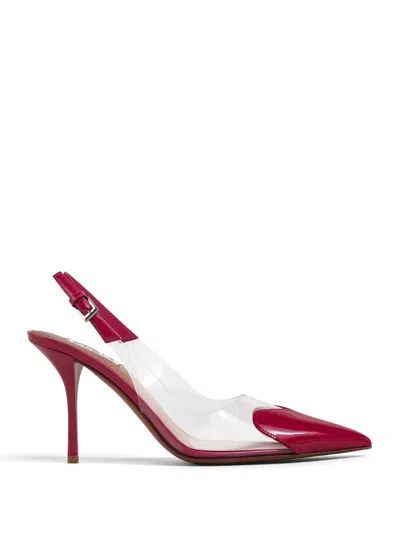 Alaïa Coeur Clear Patent Heart-toe Slingback Pumps In Multi
