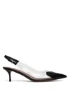 Alaïa Le Coeur Black Patent Leather High Slingback In Black