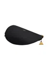 Alaïa Leather Le Demi-coeur Shoulder Bag In Black