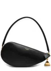 Alaïa Leather Le Demi-coeur Shoulder Bag In Black