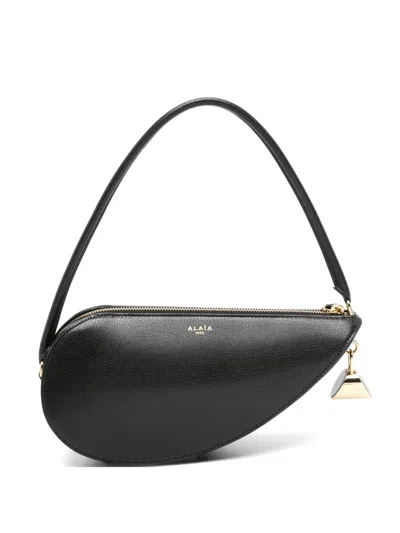 Pre-owned Alaïa Le Demi Coeur Shoulder Bag In Black