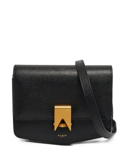 Pre-owned Alaïa Le Papa Shoulder Bag In Black