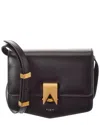 Alaïa Le Papa Small Leather Shoulder Bag In Black