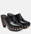 Alaïa Le Sabot 125 Studded Leather Platform Clogs In Black