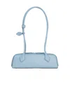 Alaïa Le Teckel Small Leather Shoulder Bag In Blue