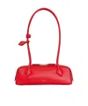 Alaïa Alaia Rouge Vif Le Teckel Small Leather Top-handle Bag In Red