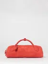 Alaïa Le Teckel Bag In Suede In Red