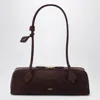 Alaïa Le Teckel Bag Medium Brown In Nubuck
