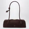 Alaïa Alaia  Le Teckel Bag Medium Brown In Nubuck