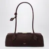Alaïa Alaia Le Teckel Bag Medium Brown In Nubuck Women