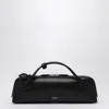 Alaïa Le Teckel Black Leather Clutch In Black