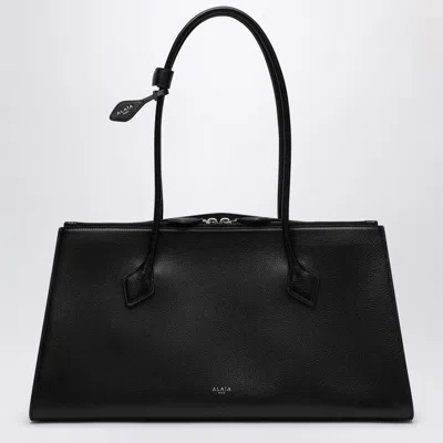 ALAÏA ALAÏA LE TECKEL BLACK LEATHER TOTE BAG
