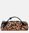 Alaïa Le Teckel Leather-trimmed Leopard-print Calf Hair Clutch