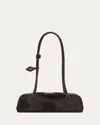 Alaïa Le Teckel Calf Hair Shoulder Bag In Brown