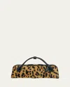 Alaïa Le Teckel Leather-trimmed Leopard-print Calf Hair Clutch