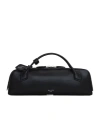Alaïa Le Teckel Top-handle Bag In Grained Leather In Black
