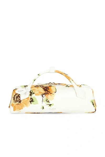 Alaïa Le Teckel Clutch In Blanc & Jaune