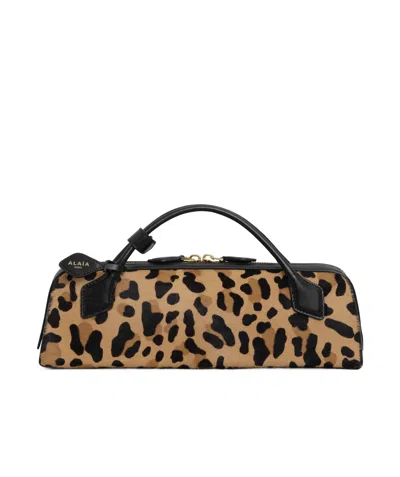 Alaïa Le Teckel Clutch In Leopard Haircalf