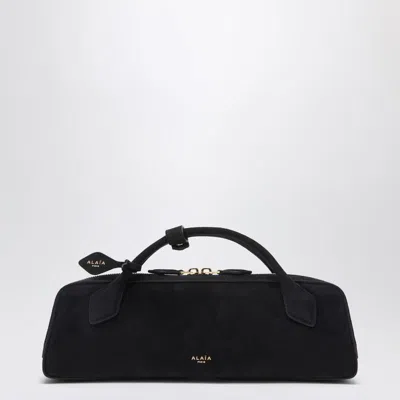 Alaïa Le Teckel Clutch In Suede In Black