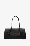 Alaïa Womens Alaia Le Teckel Flap Shiny-grained Leather Tote Bag