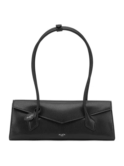 Alaïa "le Teckel Flap" Medium Shoulder Bag In Black