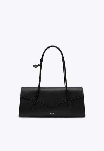 Alaïa Le Teckel Flap Shoulder Bag In Black