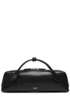 Alaïa Le Teckel Grained Leather Clutch In Black