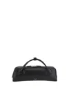 Alaïa Le Teckel Top-handle Bag In Grained Leather In Noir