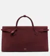 Alaïa Le Teckel Large Leather Shoulder Bag In Burgundy