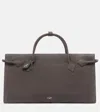 Alaïa Le Teckel Large Leather Shoulder Bag In Gray