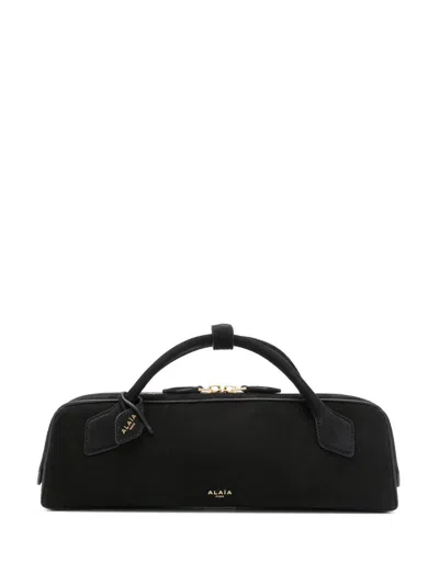 Alaïa Le Teckel Leather Clutch In Black