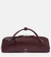 Alaïa Le Teckel Leather Clutch In Burgundy