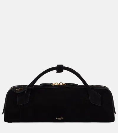 Alaïa Le Teckel Top-handle Bag In Grained Leather In Red
