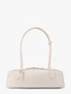 Alaïa Le Teckel Leather Crossbody Bag In White
