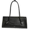 Alaïa Womens Alaia Le Teckel Flap Shiny-grained Leather Tote Bag In Noir