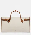Alaïa Le Teckel Leather-trimmed Canvas Tote Bag