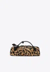 Alaïa Le Teckel Leopard Print Top Handle Bag In Multi
