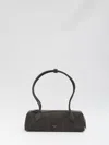 Alaïa Le Teckel Media Bag In Nubuck In Gray