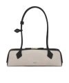 Alaïa Le Teckel Medium Shoulder Bag In Canvas And Leather