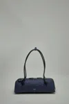Alaïa Le Teckel Medium Bag In Denim And Leather In Blue