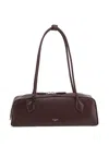 Alaïa Burgundy Le Teckel Medium Shoulder Bag In Multi